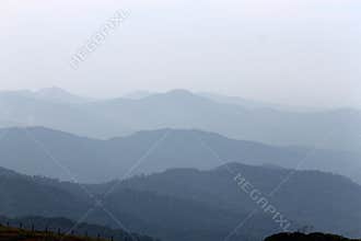 Misty mountains