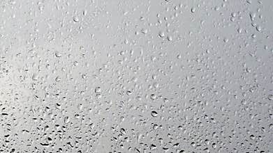 Raindrop on window pane