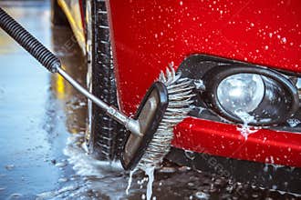 Contactless car wash self-service.