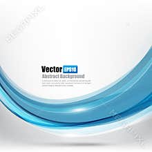 Abstract background Ligth blue curve and wave element vector ill