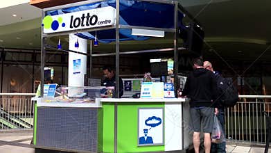 Motion of lottery ticket retailer