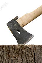 Axe and stump 1