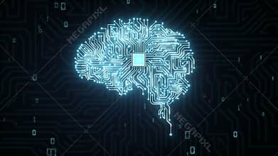 Brain CPU chip, grow artificial intelligence