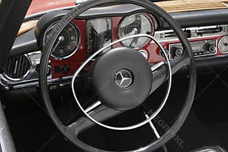 Dashboard of a Mercedes Benz