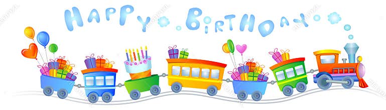 Happy birthday train