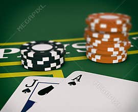 Gambling, blackjack game