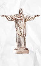 The statue of christ