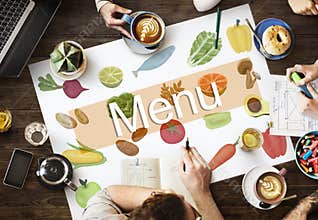 Menu Choice Food Beverage List Selection Option Concept