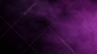 Purple smoke on black background
