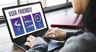User Friendly Mobile Interface Apps Concept