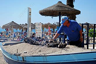 Beach BBQ, Fuengirola.