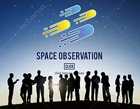 Space Observation Travel Astronomy Exploration Concept
