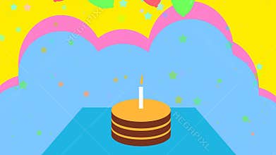 Happy Birthday animated background
