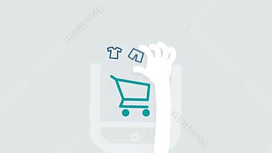 Online shop animation