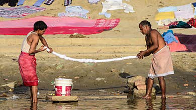 Washerman in India
