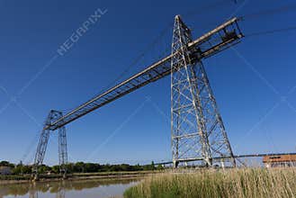 Transporter bridge crossing the Charente, Rochefort