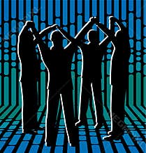 Circle group people vector