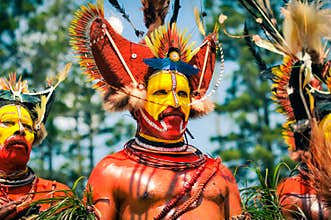 Performer in Papua New Guinea