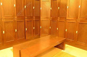 Changing room and lockers