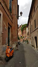 Alleyway of Trastevere, Rome, Italy