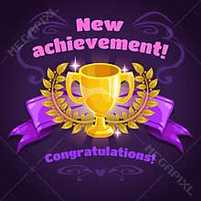New achievement game screen