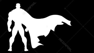 Superhero Back Isolated