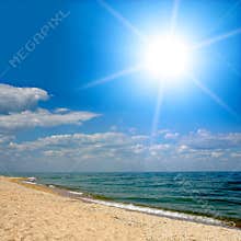 Sunshine over sea
