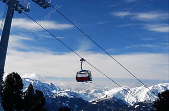 Ski lift resort austria zillertal