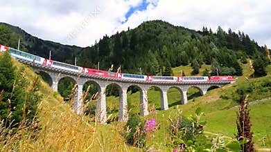 Glacier Express from Zermatt to Sankt Moritz, Switzerland