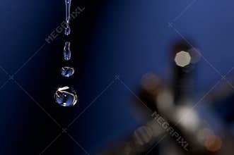 Close up of water drops