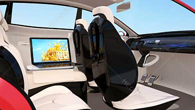 Autonomous car interior