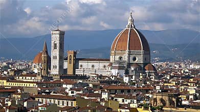 Beautiful view of Florence and Cathedral Santa Maria del Fiore, Florence, Italy.