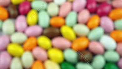 Progressive focus floor multicolored sugared almonds