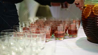 Alcoholic punch at the party