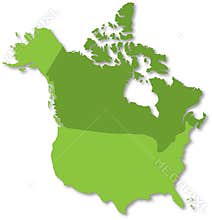 Map of North America