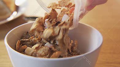 Putting Muesli Into a Bowl