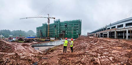 Housing construction site site