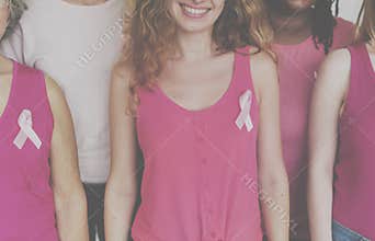 Breast Cancer Campaign Care Female Women Unity Concept