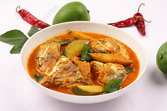 Fish curry with coconut and mango