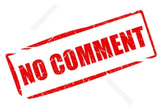 No comment rubber stamp