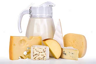 Milk and cheese
