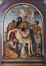 13th Stations of the Cross,Jesus ` body is removed from the cross