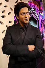 Shahrukh khan indian actor wax figure at madame tussauds in hong kong