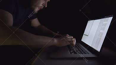 Hacker is trying to hack government network server at night