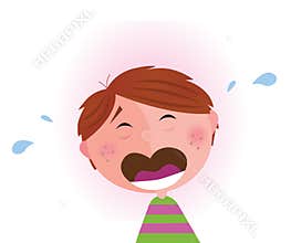Small crying boy