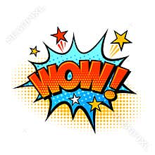 Pop art comic book text speech bubble