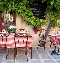 French cafe in Provence