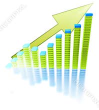 Bar chart on white
