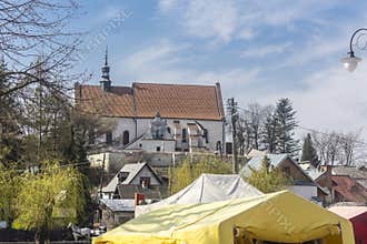 View of the Catholic Church from the market square.