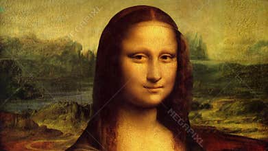 Mona Lisa animated painting